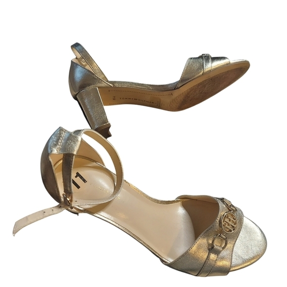 11 Tommy Hilfiger gold high heel size 11 - Picture 4 of 7